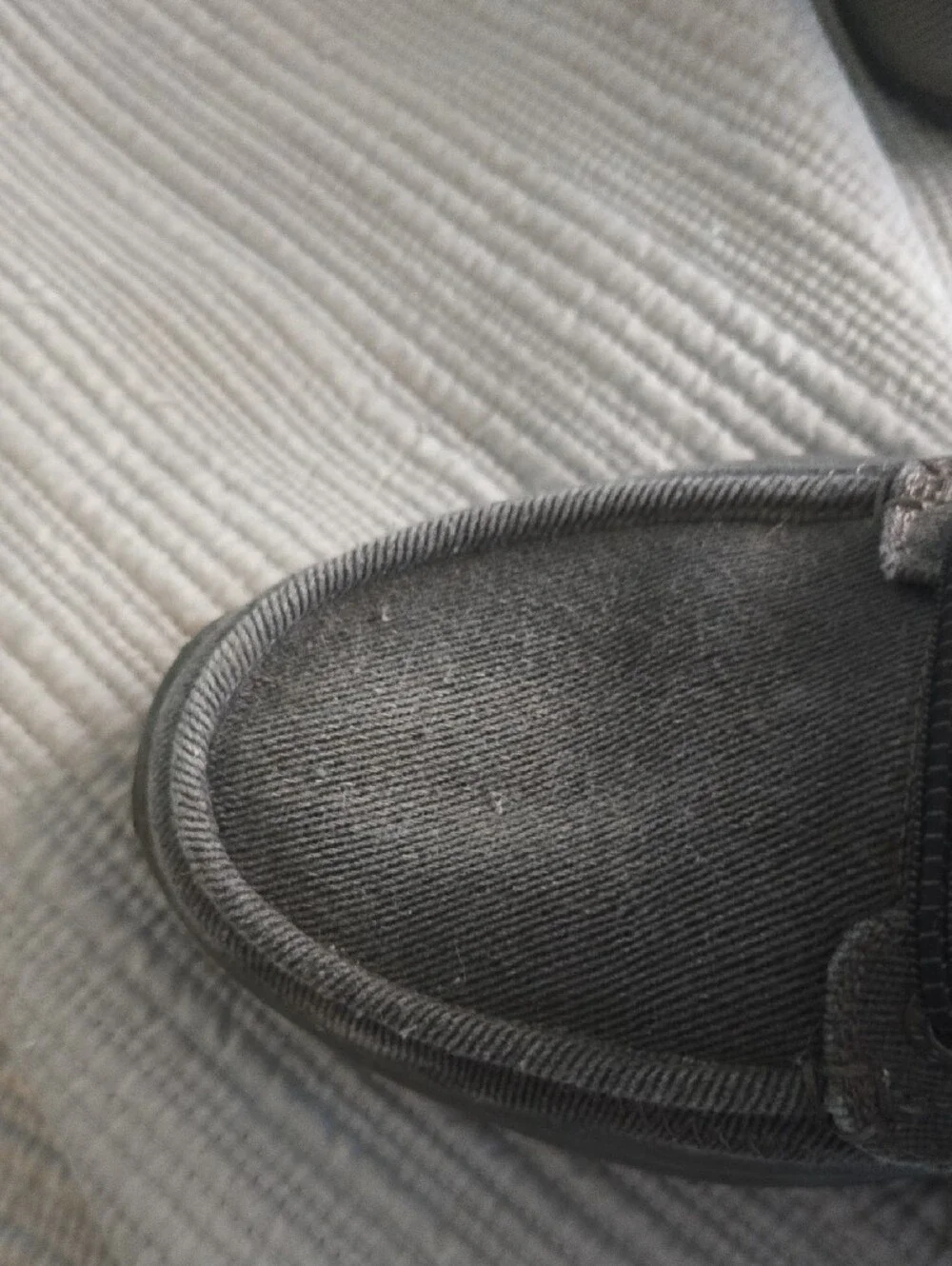Skechers Men’s Gray Canvas Slip-On Loafer